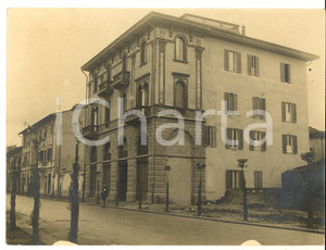 Fotografia d epoca originale 1930 ca MILANO Palazzo signorile con decorazioni liberty Foto ANIMATA 24x18 cm 1
