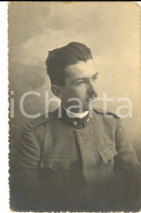 Fotografia d epoca originale 1919 ZONA DI GUERRA Ritratto del sergente Guido RANELLINI Foto MARIENI 1