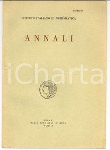Libro, pubblicazione d epoca 1954 Attilio STAZIO Monete del santuario di MEFITE nella VALLE D ANSANTO 1