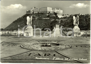 Cartolina originale da collezione 1962 MONTECASSINO FR Veduta dell Abbazia dal Cimitero Polacco FG VG 1