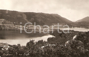 Cartolina originale da collezione 1935 ca AVIGLIANA (TO) Panorama con i due laghi *Cartolina FP NV 1
