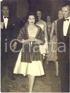 1959 ROMA Principessa MARGARET a un ricevimento all' HOSTARIA DELL' HORSO Foto