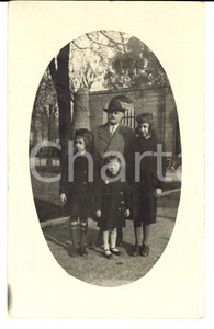 Fotografia d'epoca originale 1936 MILANO Conte GRISI RODOLI DELLA PIE' con le figlie bambine *Foto 1