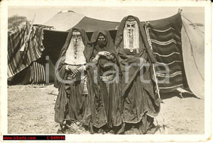 Fotografia d epoca originale 1935 AOI MASSAUA Donne musulmane costume eritreo FOTO cm 9 x 6 1