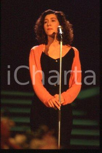 35mm vintage slide* 1988 SANREMO festival Singer-songwriter Andrea MIRO (2)