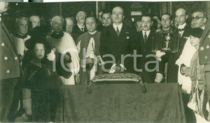 Fotografia d epoca originale 1929 ROMA Francesco BONCOMPAGNI LUDOVISI durante una cerimonia religiosa FOTO 1