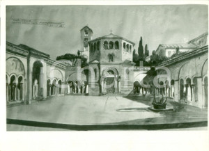 Fotografia d epoca originale 1938 MILANO ESTATE MUSICALE Bozzetto per Maristella di Giuseppe PIETRI FOTO 1