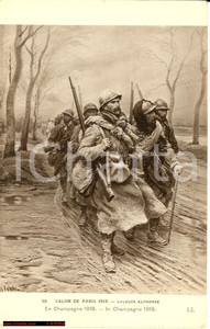 Cartolina originale da collezione En Champagne 1918, Lalauze Alphonse Salon Paris 1