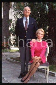35mm vintage slide* 1992 CERNOBBIO VILLA ERBA Janet LEIGH & Karl MALDEN (27)
