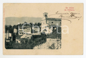 1906 POFFABRO (PN) Veduta del borgo - Cartolina FP VG  Cartolina postale d'epoca, viaggiata.CONDIZIONI: fair (lieve abrasione al verso dovuta alla rimozione dell'affrancatura)FORMATO: FP    originale e autentica 1