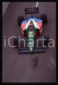 Fotografia d epoca originale 35mm vintage slide 1990 GRAN PREMIO USA Nelson PIQUET BENETTON B189B  Gara 1