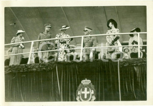 Fotografia d epoca originale 1937 NAPOLI Vittorio Emanuele III al Carosello Storico per la nascita del nipote 1