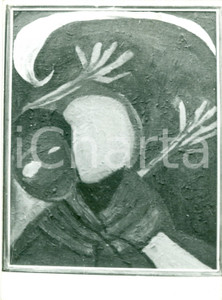 Fotografia d epoca originale 1955 ca MILANO ? Fotografia coeva di un quadro di Beniamino JOPPOLO pittore 1