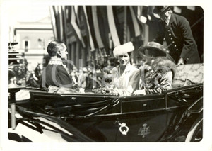 Fotografia d epoca originale 1939 ROMA Olga di JUGOSLAVIA e regina ELENA alla stazione TERMINI in carrozza 1
