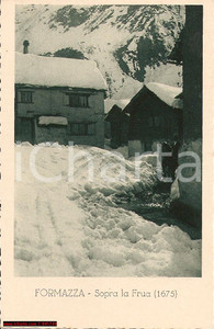 Cartolina originale da collezione 1920 FORMAZZA (VCO) Albergo La Cascata del Toce ANIMATA 1