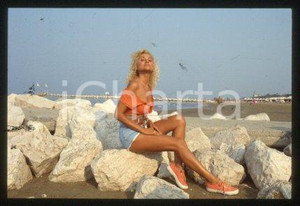 35mm vintage slide* 1985 ca ITALIA Rossella GARDINI Ritratto di attrice (23)
