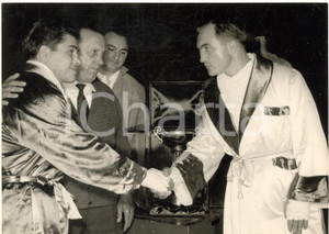 1957 MILANO BOXE Charles HUMEZ batte Italo SCORTICHINI ai punti - Foto
