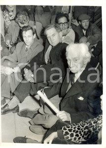 Fotografia d epoca originale 1961 LONDON Whitehall  Earl RUSSELL Rev. Michael SCOTT during HBomb protest 1