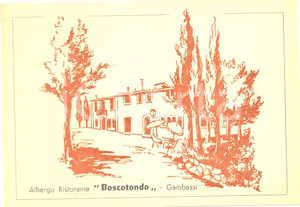 Cartolina originale da collezione 1955 ca GAMBASSI TERME FI Albergo Ristorante BOSCOTONDO Cartolina FG NV 1