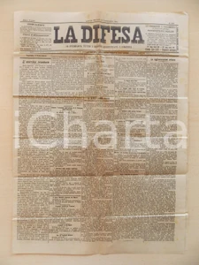 Giornale, rivista storica 1901 LA DIFESA Roma capitale é l anarchia trionfante Giornale anno XXXV n° 196 1