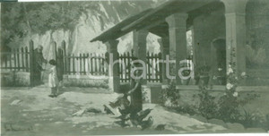 Fotografia d epoca originale 1935 MOSTRE D ARTE Giovanni MARCHINI SerenitÃ  Fotografia coeva del quadro 1