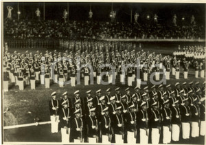 Fotografia d epoca originale 1938 ROMA Foro MUSSOLINI Giovani GIL schierati per saggio Telefoto 1