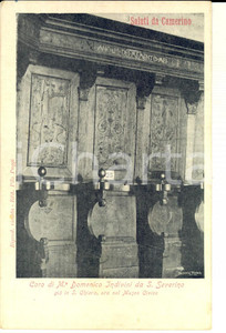 Cartolina originale da collezione 1910 ca CAMERINO MC Coro di Domenico INDIVINI giÃ  in SANTA CHIARA Cartolina 1