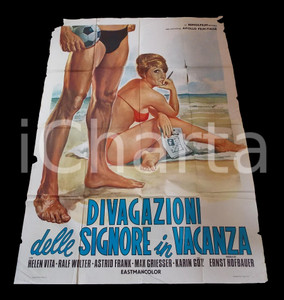 Materiale cinematografico d’epoca 1971 DIVAGAZIONI DELLE SIGNORE IN VACANZA Sybil DANNING Astrid FRANK Manifesto 1