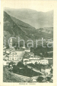 Cartolina originale da collezione 1943 TIRANO SO Veduta aereo del Santuario della Madonna Cartolina FP NV 1