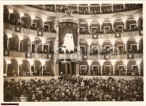 Fotografia d epoca originale 1938 Roma Teatro dell Opera FOTO Platea Teatro Costanzi 1