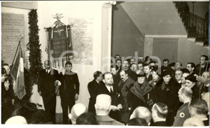 Fotografia d epoca originale 1936 MILANO Palazzo PERMANENTE Duca BERGAMO Lapide Antonio LOCATELLI Fotografia 1