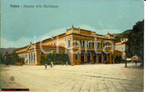 Cartolina originale da collezione 1920 ca TRIESTE Stazione della Meridionale FP NV 1