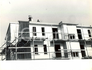 Fotografia d'epoca originale 1954 MORTARA (PV) Alloggi popolari in costruzione RONDELLI E ROVATI *Foto 1
