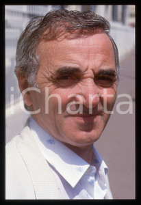 35mm vintage slide* 1990 CANNES Charles AZNAVOUR al Festival del Cinema (11)
