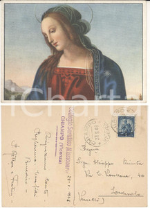 Autografo originale 1948 CHIAMPO (VC) Cartolina padre Aurelio MENIN Collegio Serafico Missionario 1
