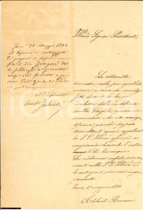 Documento originale, autentico 1884 FANO (PU) Adelaide ROMANI nella squallida miseria 1