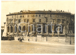 Fotografia d'epoca originale 1928 Roma Teatro Marcello *FOTO lavori di liberazione 1