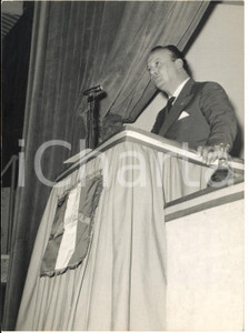 1962 ROMA Discorso di Tito GOBBI a un comizio del PARTITO LIBERALE - Foto 13x18