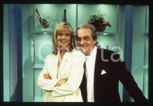 35mm vintage slide* 1993 RAI 2 - Gualtiero MARCHESI e Marina PERZY Ritratto (4)