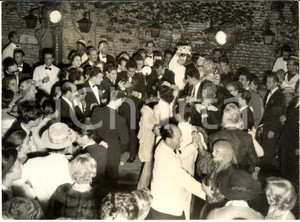 1954 VENEZIA Mostra del Cinema - Maria FELIX al party del club "Antico Martini"