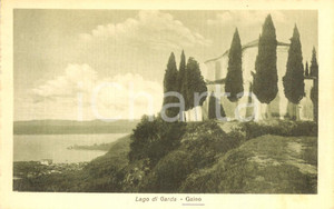 Cartolina originale da collezione 1940 ca TOSCOLANO MADERNO BS Veduta di GAINO e del Lago di GARDA Cartolina NV 1