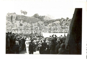 Fotografia d epoca originale 1937 ROMA 1° Anniversario dell Impero  Sfilata ai FORI IMPERIALI Foto 6x9 1
