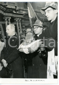 1956 MILANO Funerali Don Carlo GNOCCHI - Alpini in corteo *Foto 13x18 cm