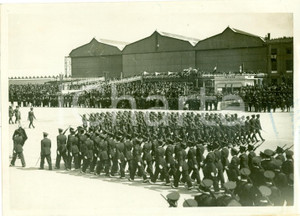 Fotografia d epoca originale 1938 ROMA parata Aeronautica davanti al DUCE Aeroporto LITTORIO Fotografia 1