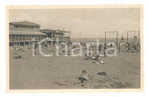 Cartolina originale da collezione 1933 Lido VENEZIA - bella veduta spiaggia animata 1