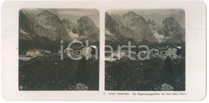 1905 ca TIROLO / DOLOMITI Regensburgerhutte - Rifugio Firenze *Stereoscopica 10 Fotografia stereoscopica d'epoca.  GOOD/buono  Formato: 18x9 cm originale e autentica 1