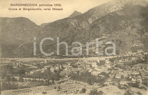 Cartolina originale da collezione 1915 ca BARDONECCHIA (TO) Conca di BORGOVECCHIO verso MELEZET *Cartolina FP NV 1