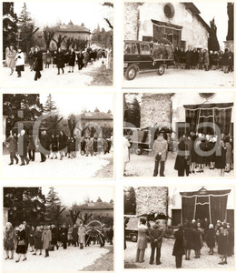 Fotografia d epoca originale 1965 GEMONIO VA Sagrato Chiesa di SAN PIETRO Corteo funebre LOTTO 6 foto 1