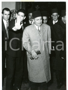 1957 ROMA Arrivo del sultano Muhammad V del MAROCCO *Foto VINTAGE 13x18