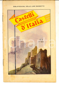Libro, pubblicazione d epoca 1930 ca BIBLIOTECHINA LANE MARZOTTO Castelli d Italia ILLUSTRATO nÂ° 5 1